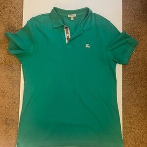 Burberry Teal Polo Shirt